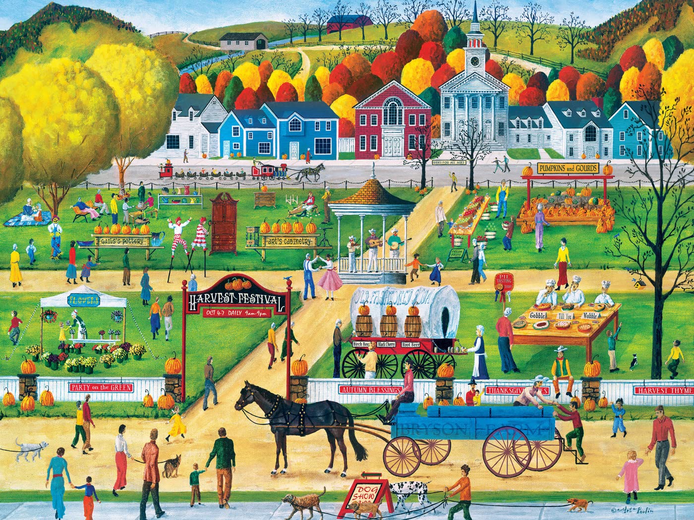 MasterPieces 300 Piece EZ Grip Jigsaw Puzzle - Havest Festival - 18x24