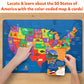Skillmatics United States Map Puzzle - 75 Piece Jigsaw Puzzle, Educational Toy, Geography For Kids, 250+ Facts About The States Of America, Gifts For Boys & Girls Ages 6 To 12