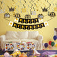 LINgTEER Happy 15th Birthday Swirls Streamers Set - Happy Birthday Banner,cheers to 15th Birthday Fifteen Years Old Bday Party H