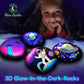 Glow in The Dark Galaxy Rock Painting Kit, Large Wooden Rocks for Painting, Arts and Crafts Painting Rocks for Kids, Kids Craft