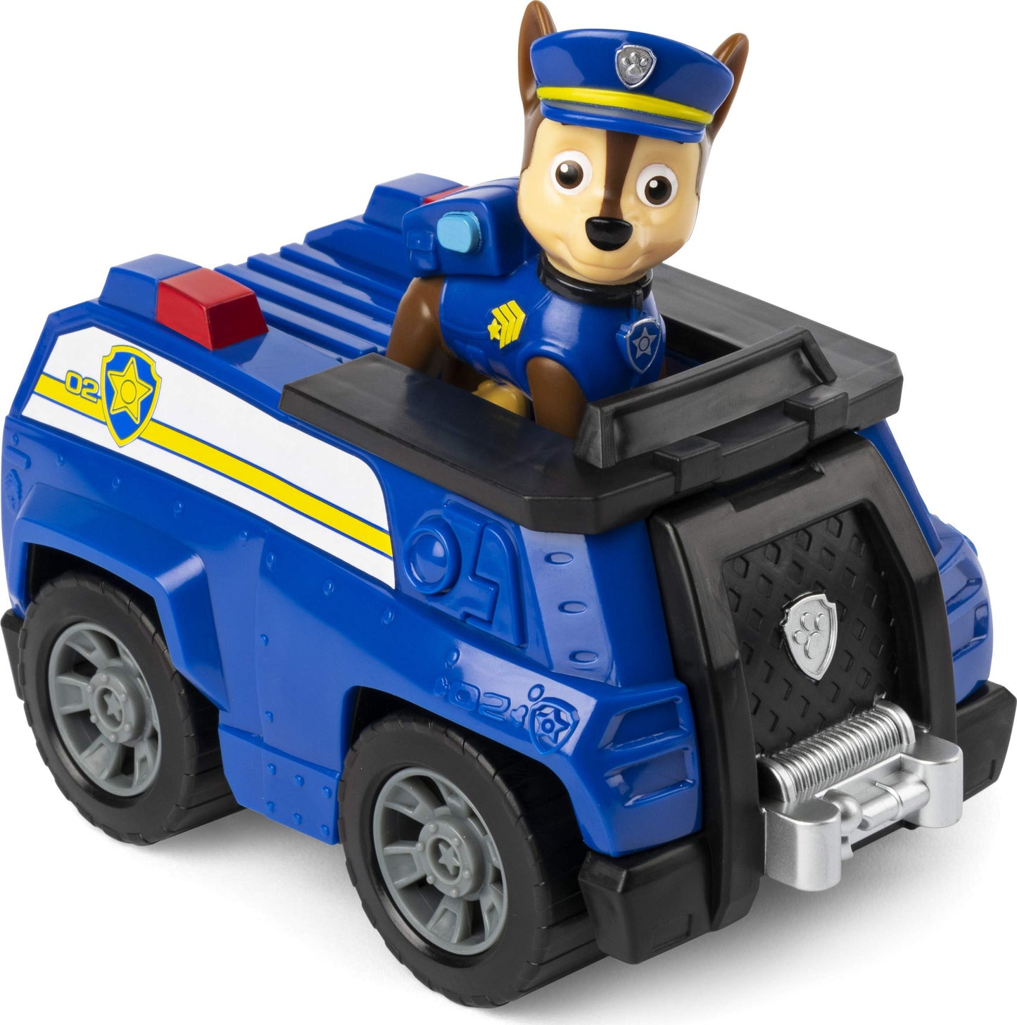 Paw Patrol Chase’s Patrol Cruiser Vehicle with Figure, Plastic, Multicolor, Model 6053747-6063141, for Kids Aged 3 and Up
