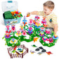 Leetous Birthday Toys Gifts For 2 3 4 5 6 Years Old Toddlers Boys Girls (167Pcs), Dinosaur Flower Garden Building Blocks,Fine Mo