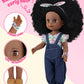 Gagaku Black Doll For Girls, 14'' Black Baby Dolls Set For Toddlers Kids 2 3 4 5 6 Years Old, Black Girl Baby Doll With Natural