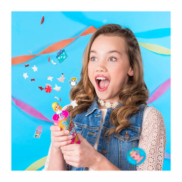 Party Popteenies - Party Pack - 6 Surprise Popper Bundle With Confetti, Collectible Mini Dolls And Accessories, For Ages 4 And U