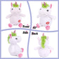 Hopearl Talking Unicorn Repeats What You Say Nodding Electric Interactive Animated Toy Speaking Plush Buddy Birthday Festival fo