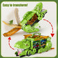 Dinosaur Planet Truck Toys For Boys 3 4 5 6 7 8 Year Old - 2 Layer Transformed Dinosaur Transport Car Carrier Truck With 12 Diec