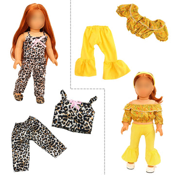 Barwa Doll Clothes And Accessories For 18 Inch Girl Dolls Mermaid Casual Tutu Dress, Outfits, Swimsuit, Underwear… (E: Casual Dress)