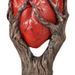 Pacific Giftware Red Anatomical Heart Tree With Greenman Trunk Statue Figurine 13.19” Tall