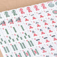 F2C Mahjong Set - Classic 166 Tiles, Melamine, All-in-One Rack, Medium Size, Red Soft Bag, Accessories Included