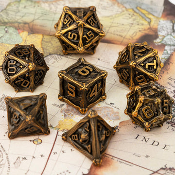 Surpass DND Dice Set Polyhedral dice Set Metal Dice Set d&d Dice Set 7 Pieces Role Playing Dice for Dungeons and Dragons dice Se