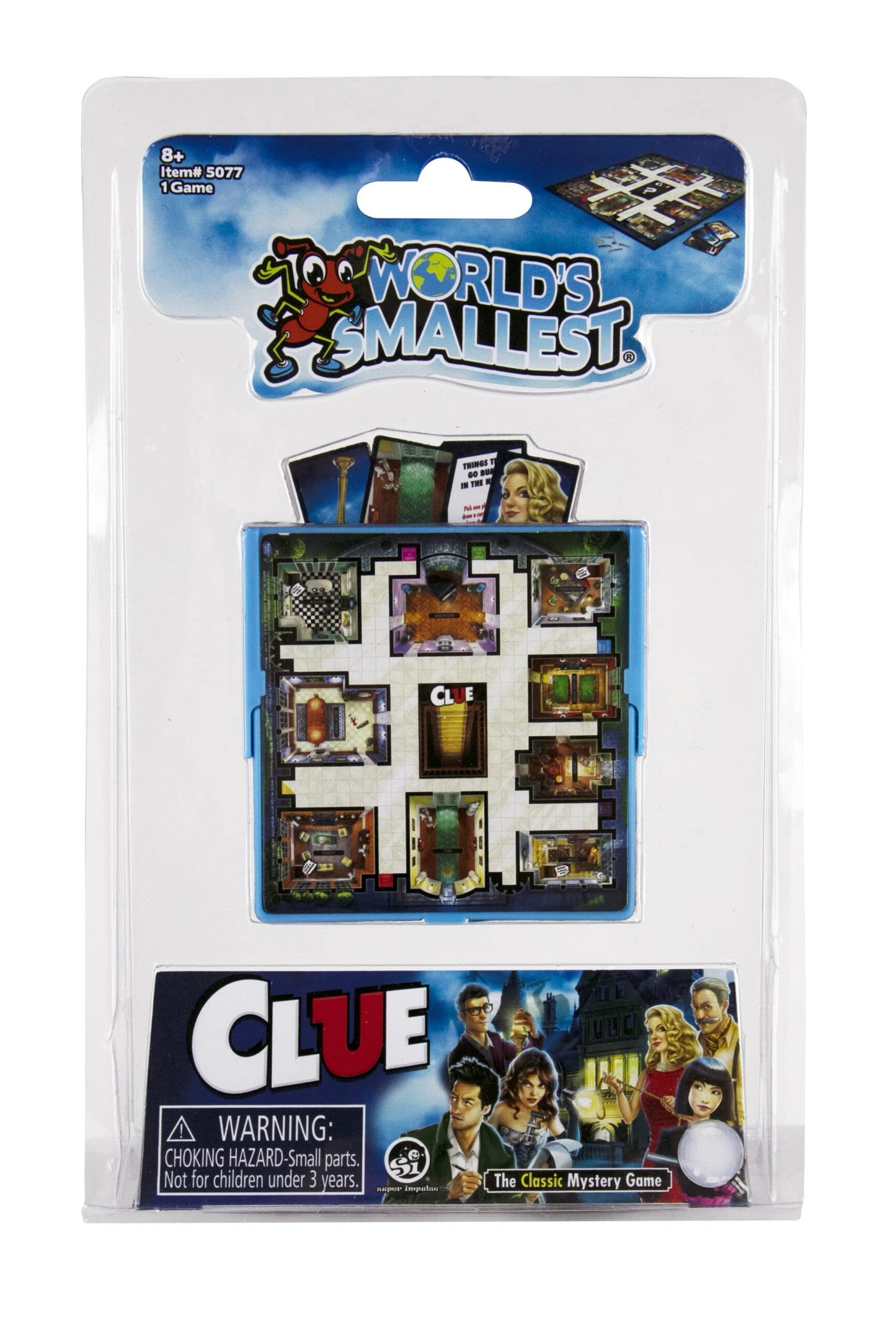 World's Smallest Clue Game, Multi-Color Plastic, Model 5077, Ages 8+