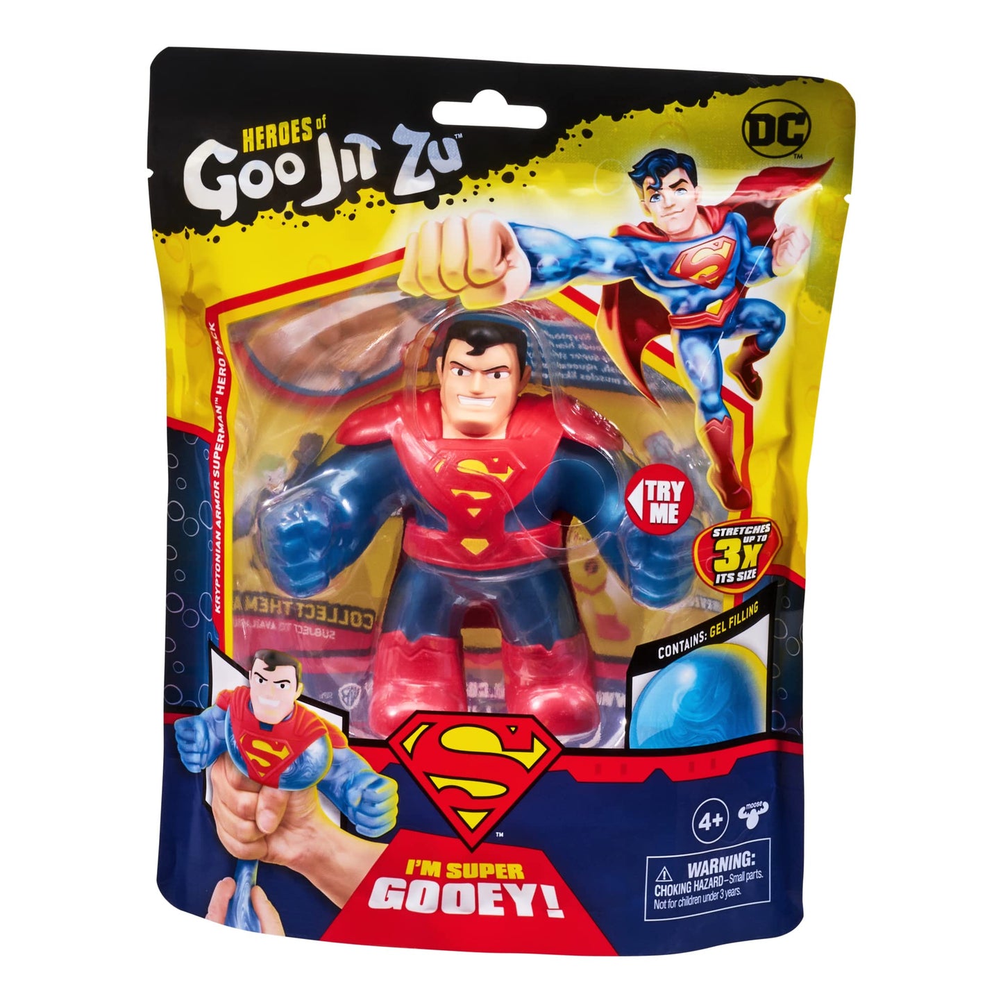 Heroes of Goo Jit Zu DC S3 Hero PK KRYPTONIAN protective covering Superman  Multicolor (41288)