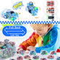 Derte 45 Pieces Mini Pull Back Cars For Kids Racing Vehicles Toys Bulk With Storage Box Party Favor Supplies Classroom Prizes Tr