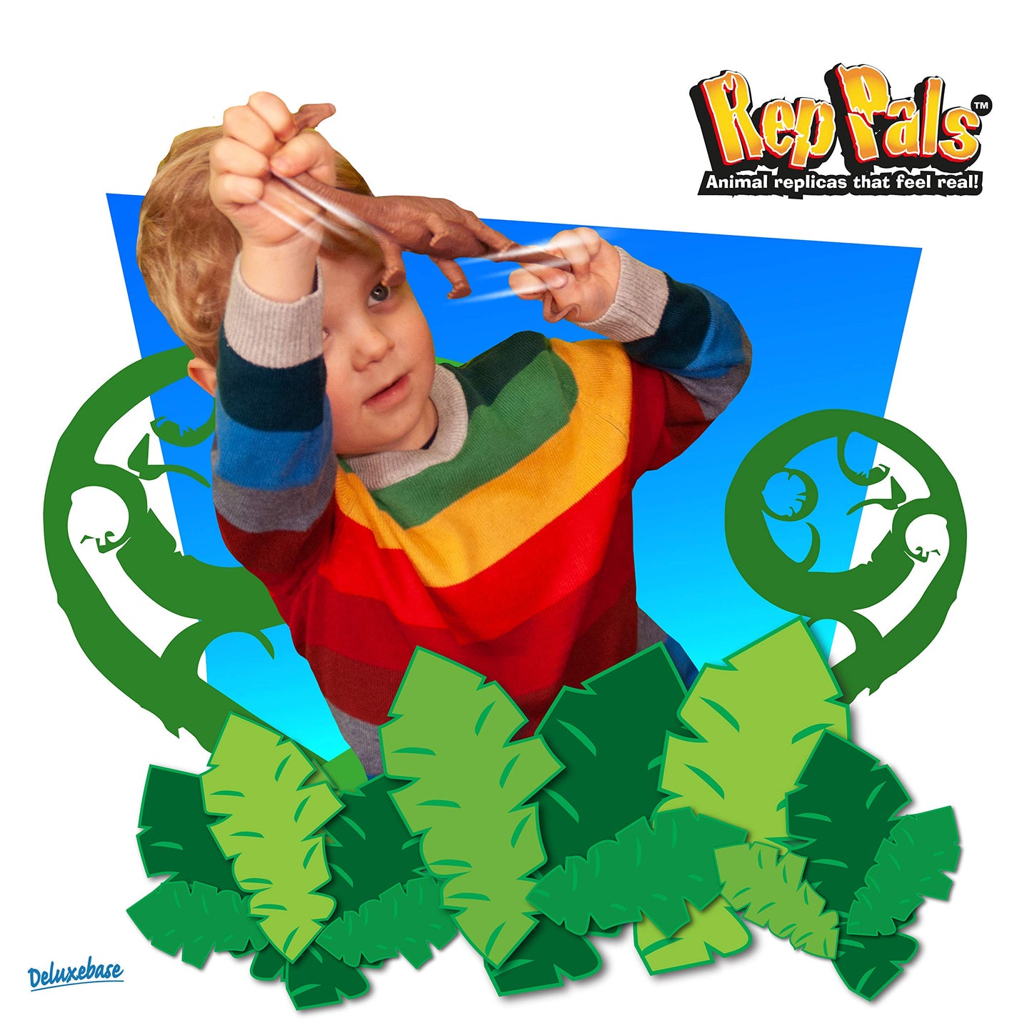 Rep Pals - Brontosaurus, Stretchy Toy From Deluxebase. Super Stretchy Animal Replicas That Feel Real, Great For Kids