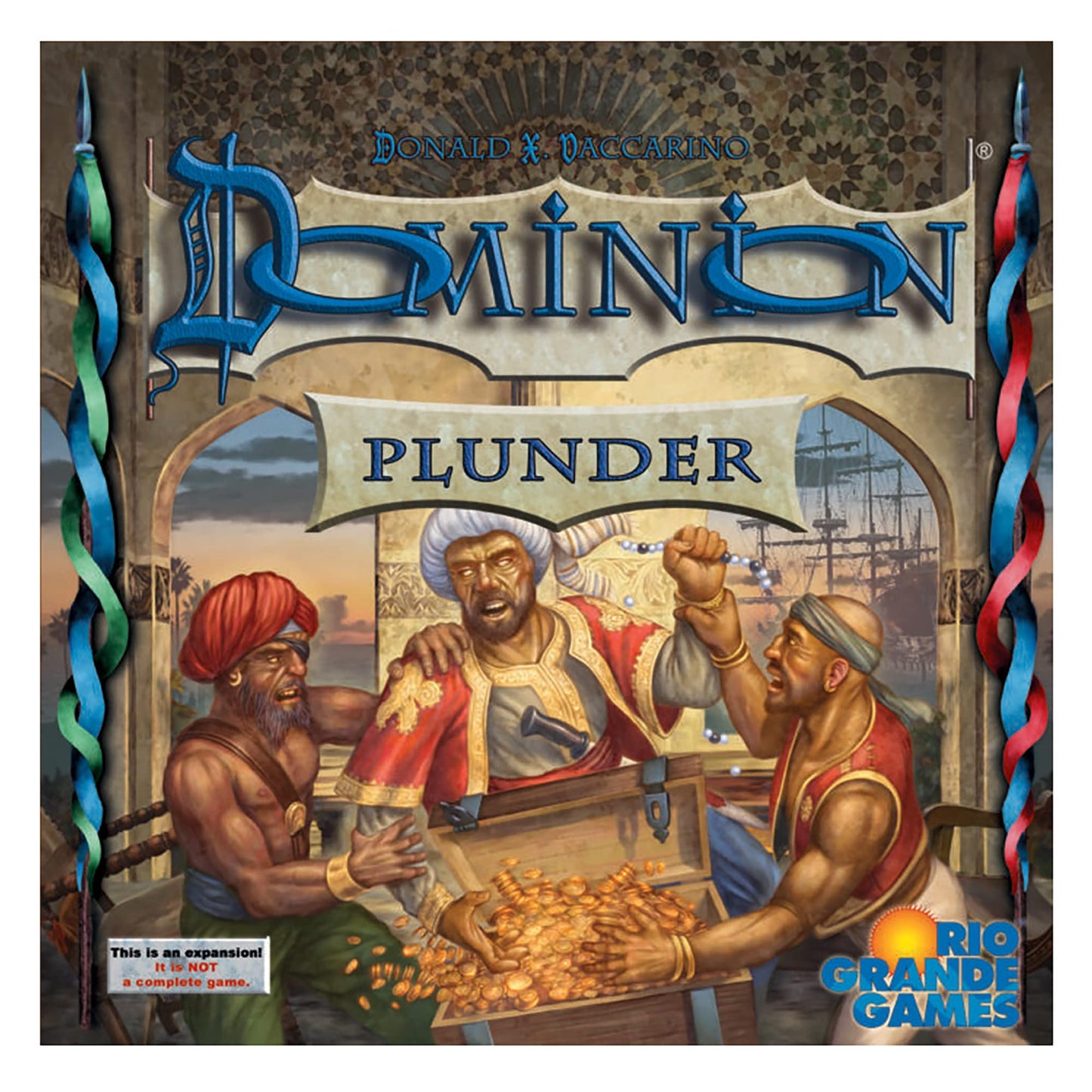 Rio Grande Games Dominion: Plunder Expansion - Strategy Card Game for 2-4 Players, Ages 14+, Cardboard, 30 Minute Playtime