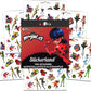 Miraculous Ladybug Activity Set - 5 Piece Bundle with Coloring Books, Stickers & More - Multicolor/Paper