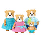 Li'L Woodzeez – The Woofington Bulldog Family – Set Of 4 Collectible Posable Bulldog Figures With Storybook – Pretend Play Doll Figures – Gift Toy For Kids Age 3+