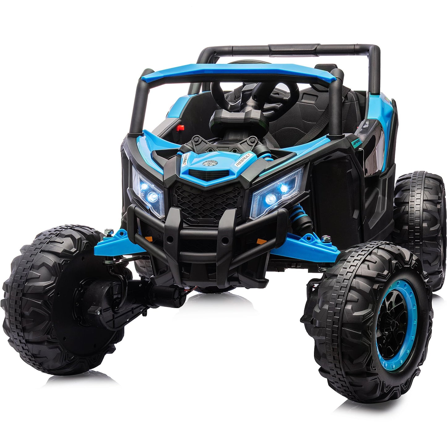 Outfunny 24 Volt Kids Utv, 4Wd Electric Ride-On Toy Car For Girls W/Remote Control, 4X200W Motors, 5Mph Max Speed - Pink