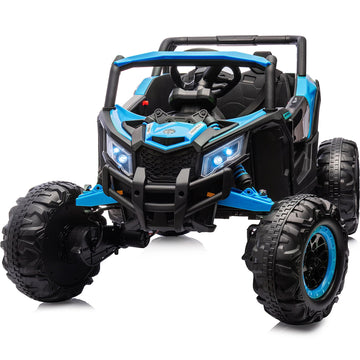 Outfunny 24 Volt Kids Utv, 4Wd Electric Ride-On Toy Car For Girls W/Remote Control, 4X200W Motors, 5Mph Max Speed - Pink