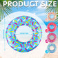 Meooeck 12 Pcs Inflatable Donut Assorted Inflatable Suckers Birthday Party Decoration Candy Balloons Props Favors for Swimming P
