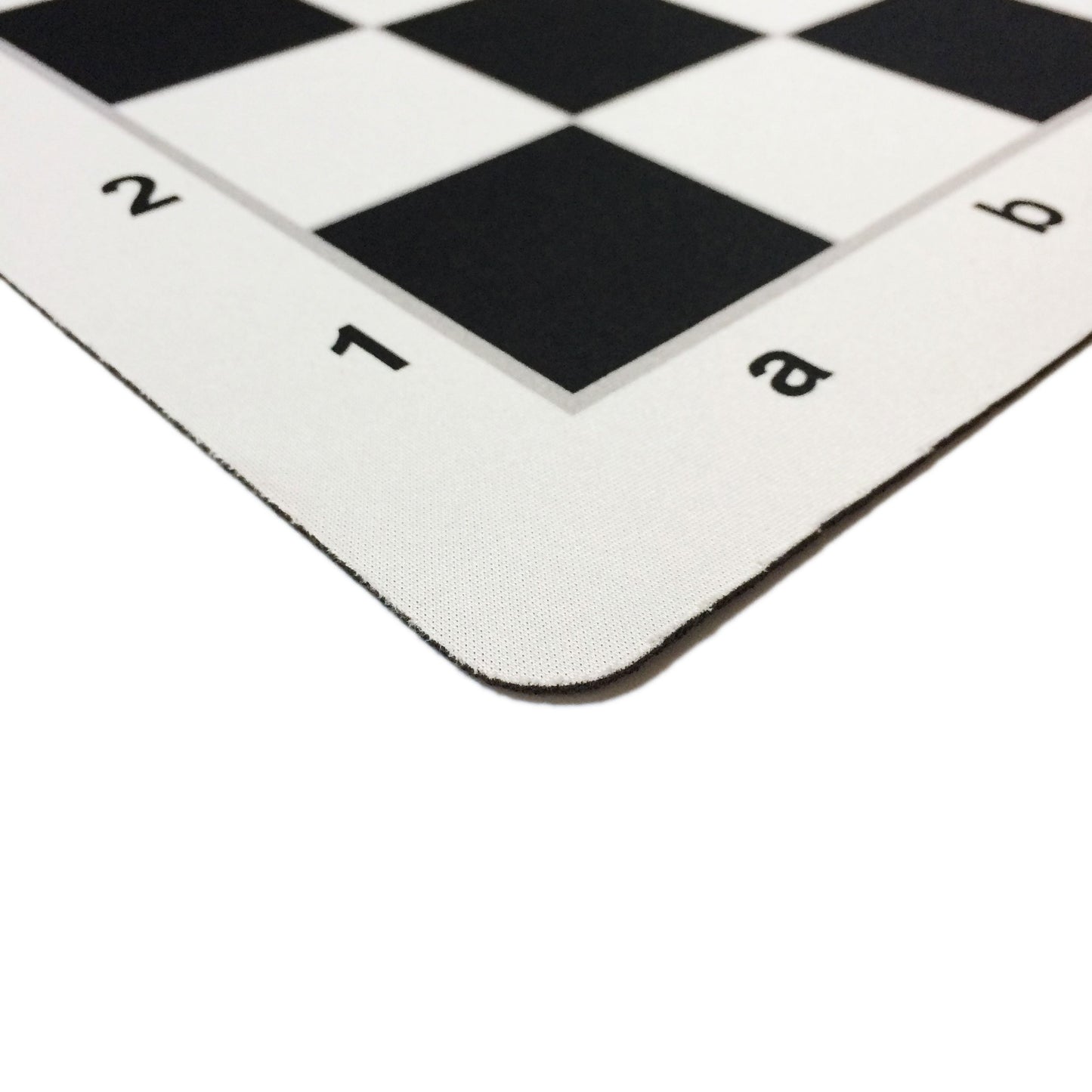 WE Games Chess Mousepad - 20" Premium Rubber Tournament Mat, Black Color, Classic Design, Ideal for Travel