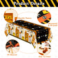 BkeeCten 6 Packs Tool Theme Plastic Tablecloths Decoration Waterproof Rectangle Cute Tool TableCover Design with Hard Hat, Nuts,