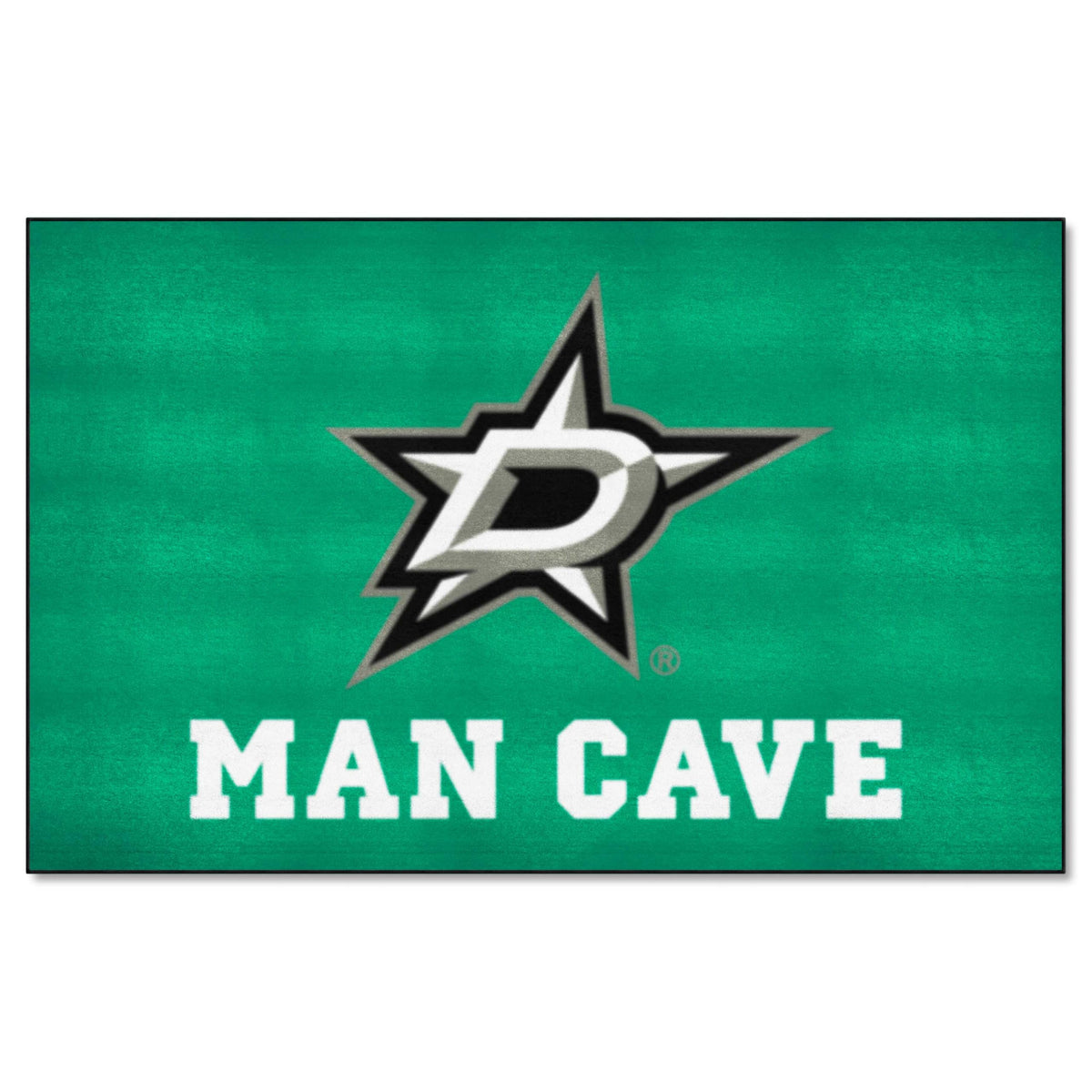 FANMATS 14424 Dallas Stars Man Cave Tailgater Rug - 5ft. x 6ft. Sports Fan Area Rug, Home Decor Rug and Tailgating Mat