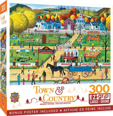 MasterPieces 300 Piece EZ Grip Jigsaw Puzzle - Havest Festival - 18x24