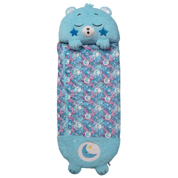 Happy Nappers: Care Bears Sleep Sack Large - Bedtime Bear - 66 X 30, 2-In-1: Plush Character Opens Into Sleeping Bag, Soft Nap &