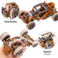 WOODEN.CITY Engineering DIY Wooden Model to Built - Model Car Kits - enhanced 3D Wooden Puzzles for mature-themeds - Detailed Model Kits for Enthusiasts and Collectors (Dune Buggy Car Puzzle Model)