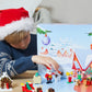 PLUS PLUS Christmas Advent Calendar 2024 - 25 Kids Building Block Toys, 600 Pieces, Fun Holiday Countdown, Multicolored