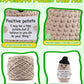 Jelutar Mini Funny Positive Potato, 3 Inch Knitted Doll With Positive Card For Cheer Up Gifts And Party Decorations, Cute Positive Potato Crochet Doll For Birthday Gifts (Potato With Black Hat)