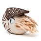 ZHONGXIN MADE Nautilus Plush Toy - 8 Inch Soft Sea Life Stuffed Animal, Brown, Lifelike Design, Perfect Gift for Kids