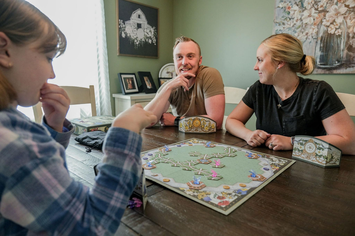 Capstone Games Butterfly Garden - A Strategic Tile Laying Adventure, Guide Rare Butterflies To Blooming Fairy Destinations, Fami
