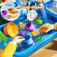 KIZONLY Water Table for Toddlers - Outdoor Play Sink with Pump, Fishing Games - 19.6x12.2x15.7 inches, Plastic, Ages 2-8