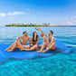 Outroad 18FT Floating Water Pad Mat, 3 Layers XPE Foam Lily Pad for Beach, Ocean, Lake, Roll-Up Floating Island for Water Recrea