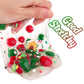 Gingerbread House Green & Red Pom-Poms Clear Slime, Good Stretchy Premade Slime, Slime Party Favors For Kids, Sensory Toys Girls