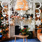 Zayvor 40Ct Christmas Snowflake Hanging Swirl Decorations,Christmas Hanging Ceiling Streamers Snowflake Hanging Swirls and Strin