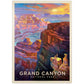 MyPuzzle Grand Canyon National Park: Sunset  Vintage Poster - enhanced 1000 Piece Jigsaw Puzzle for mature-themeds