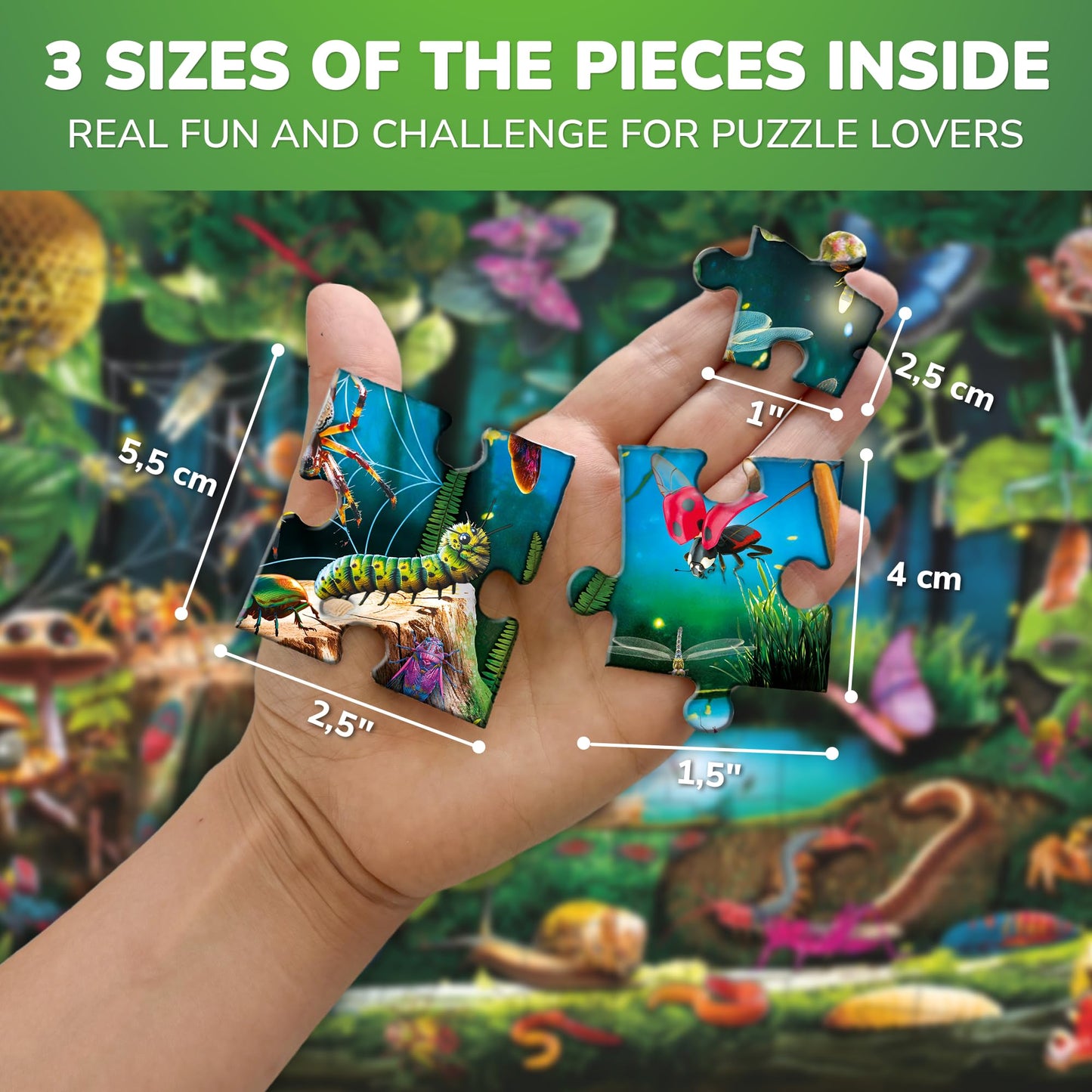Quokka 100 Piece Puzzles For Kids Ages 4-6 – Floor Kids Puzzles Ages 6-8 Year Old – Toy For Learning Forest Bugs For 8-10 Yo – Jigsaw Toddler Game For Boy And Girl Ages 3-5