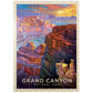 MyPuzzle Grand Canyon National Park: Sunset  Vintage Poster - enhanced 500 Piece Jigsaw Puzzle for mature-themeds