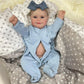 Joyarr Reborn Baby Doll, 20 Inch Lifelike Smiling Newborn Girl Doll Blue Eyes With Realistic Features, Soft Full Vinyl Body Pose