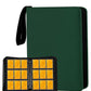 Card Binder 9 Pocket enhanced Zipper Trading Card Album 720 Cards Folders for Collectible MTG TCG Sports Cards Binder (Green)