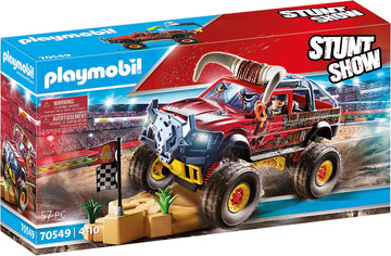 Playmobil Stunt Show Bull Monster Truck - 51.5x28.4x12.4 cm, Multicolor, Plastic, Model 70549