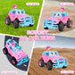Ynanimery Remote Control Car- RC Truck Car with DIY Stickers and Doll for Kids Girls Birthday, 1:20 Scale RC Truck Full Function