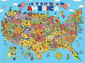 Masterpieces 101 Things To Spot In The Usa 100 Piece Kids Puzzle