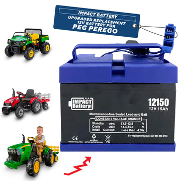 Replacement 12 Volt Battery for Peg Perego John Deere Tractor Toys - Peg Perego John Deere Tractor Ride On Battery, John Deere P
