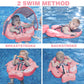 Joyooss Mambobaby Float With Canopy, Never Flip Over Baby Pool Float Float With Canopy Non Inflatable Infant Pool Float, Water F