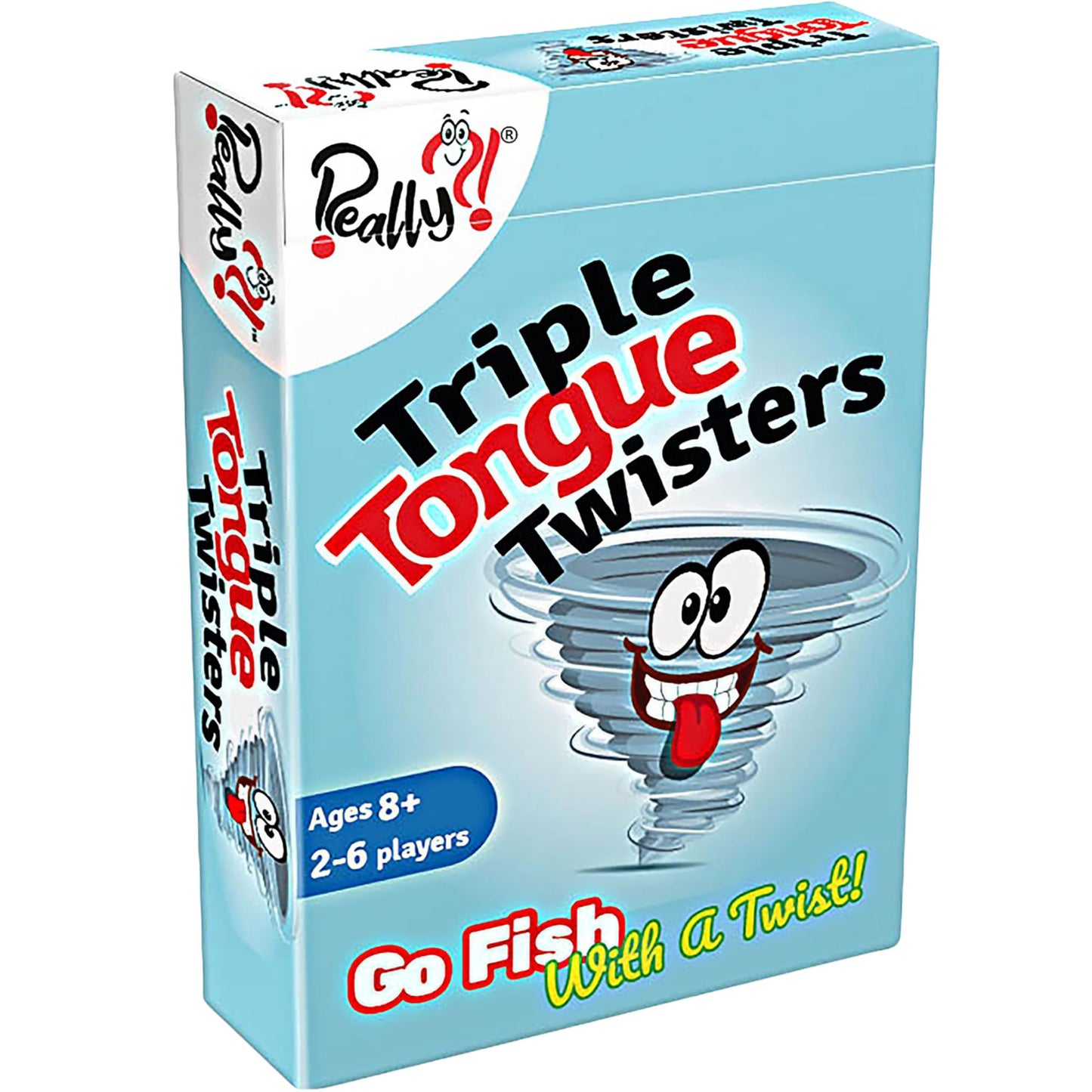 Really?! Triple Tongue Twisters - Go Fish with A Twist, Hilarious Family Party Speech & Memory Card Game, Ages 8+
