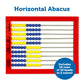 Learning Resources 2-Color Desktop Abacus, Math Concepts, Ages 5+, Red Frame, Multicolor, Model LER4335